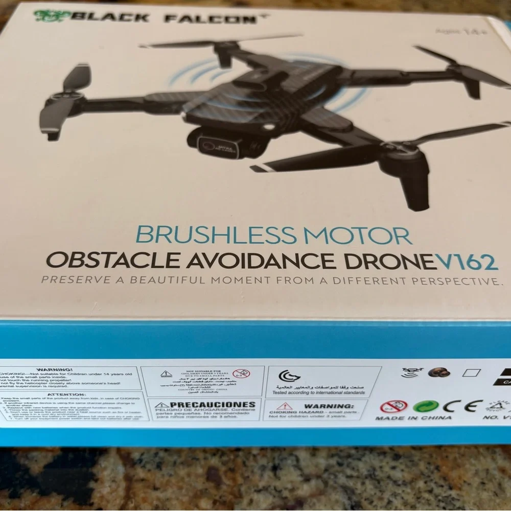 V162 Drone with Brushless Motor - Black